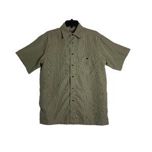 Marc Edwards Luxury Microfiber Men's Medium Button Short Sleeve Shirt